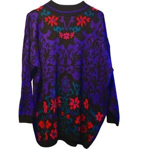 Vintage Honors Poinsettia sweater Size 22 W